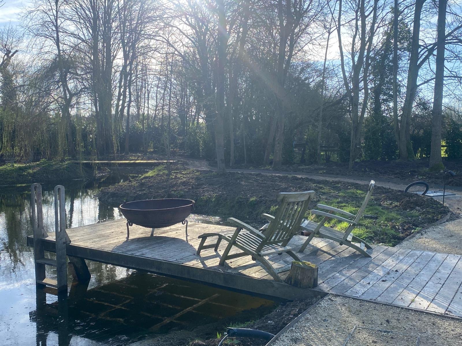 Lakeside Jetty & Decking &mdash; Eastscape landscaping project, Suffolk