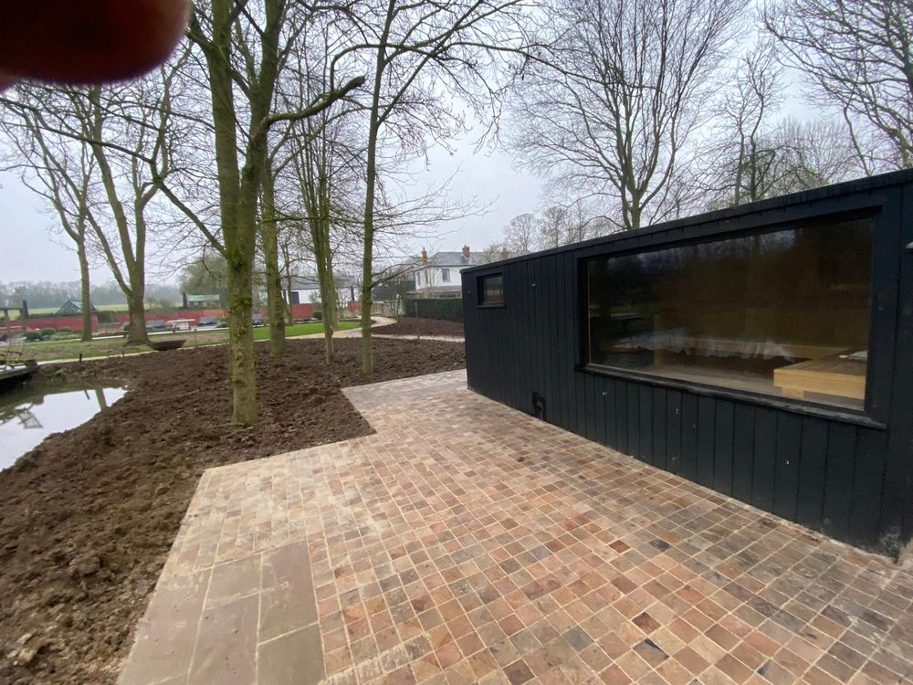 Lakeside Sauna & Pathways — image 4 of 7, Eastscape landscaping in Suffolk