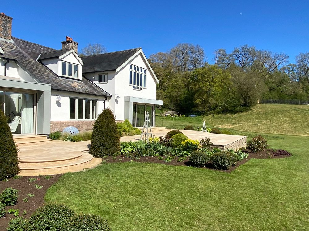 Limestone Terrace — image 4 of 6, Eastscape landscaping in Suffolk